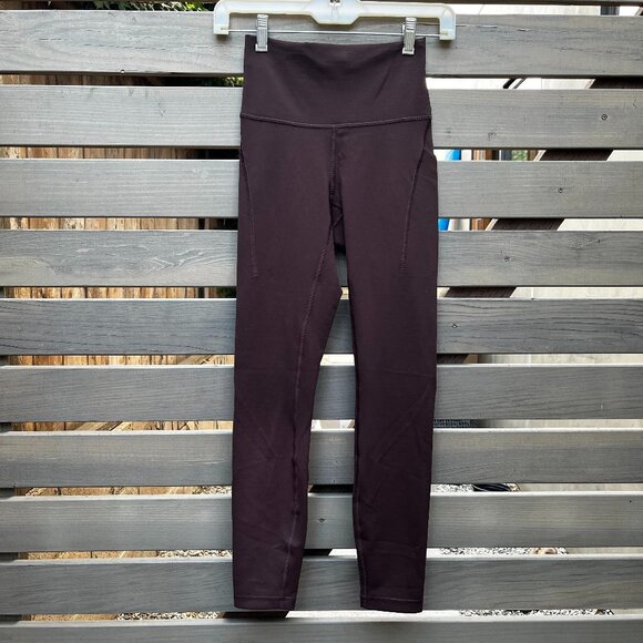 Lululemon Wunder Train High-Rise Tight w/ Pockets 25" RARE Espresso Brown Size 4 - Picture 2 of 7